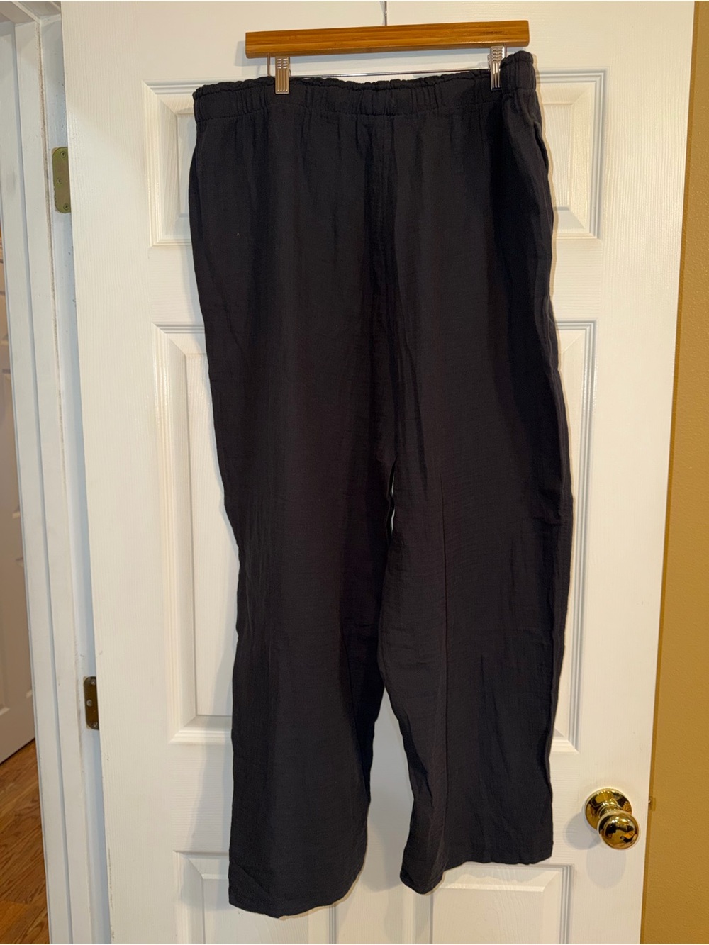Coldwater Creek Black Wide-Leg Elastic Waist Pants. NWT - Picture 3 of 5